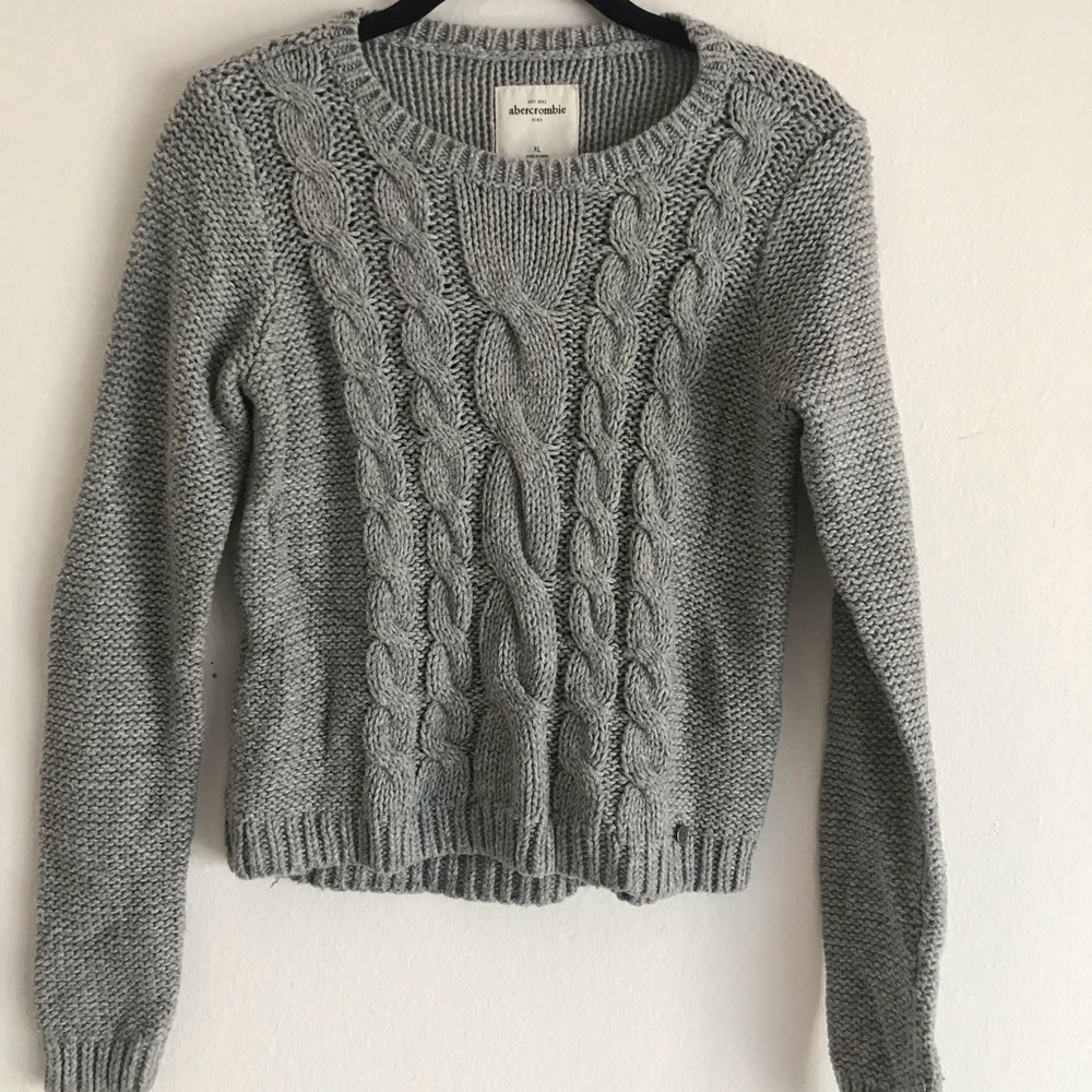 Knit Grey Abercrombie Sweater